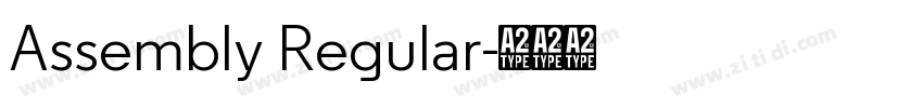 Assembly Regular字体转换